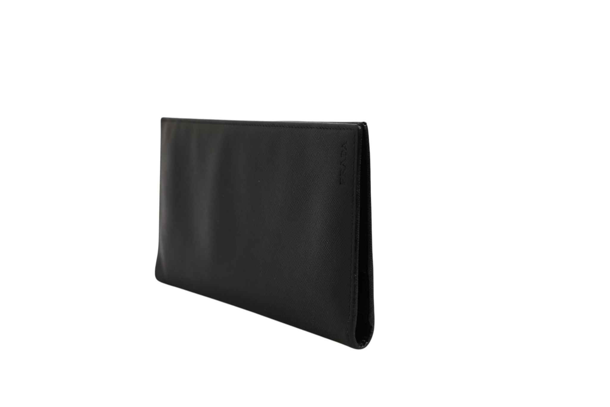 Prada Saffiano Leather Slim Card Holder Men's Wallet (Authentic Pre-Loved)