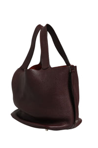 Hermès Picotin Taurillon Clemence Chocolate Women's Handbag (Authentic Pre-Loved)