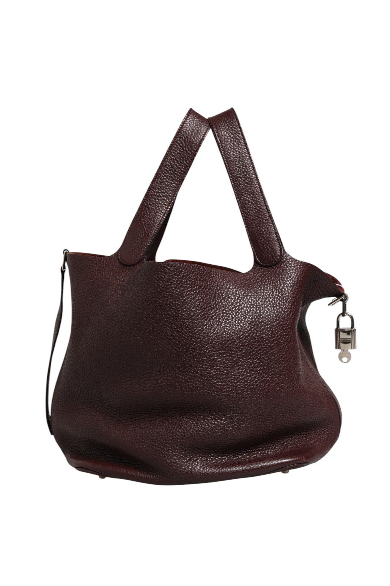 Hermès Picotin Taurillon Clemence Chocolate Women's Handbag (Authentic Pre-Loved)