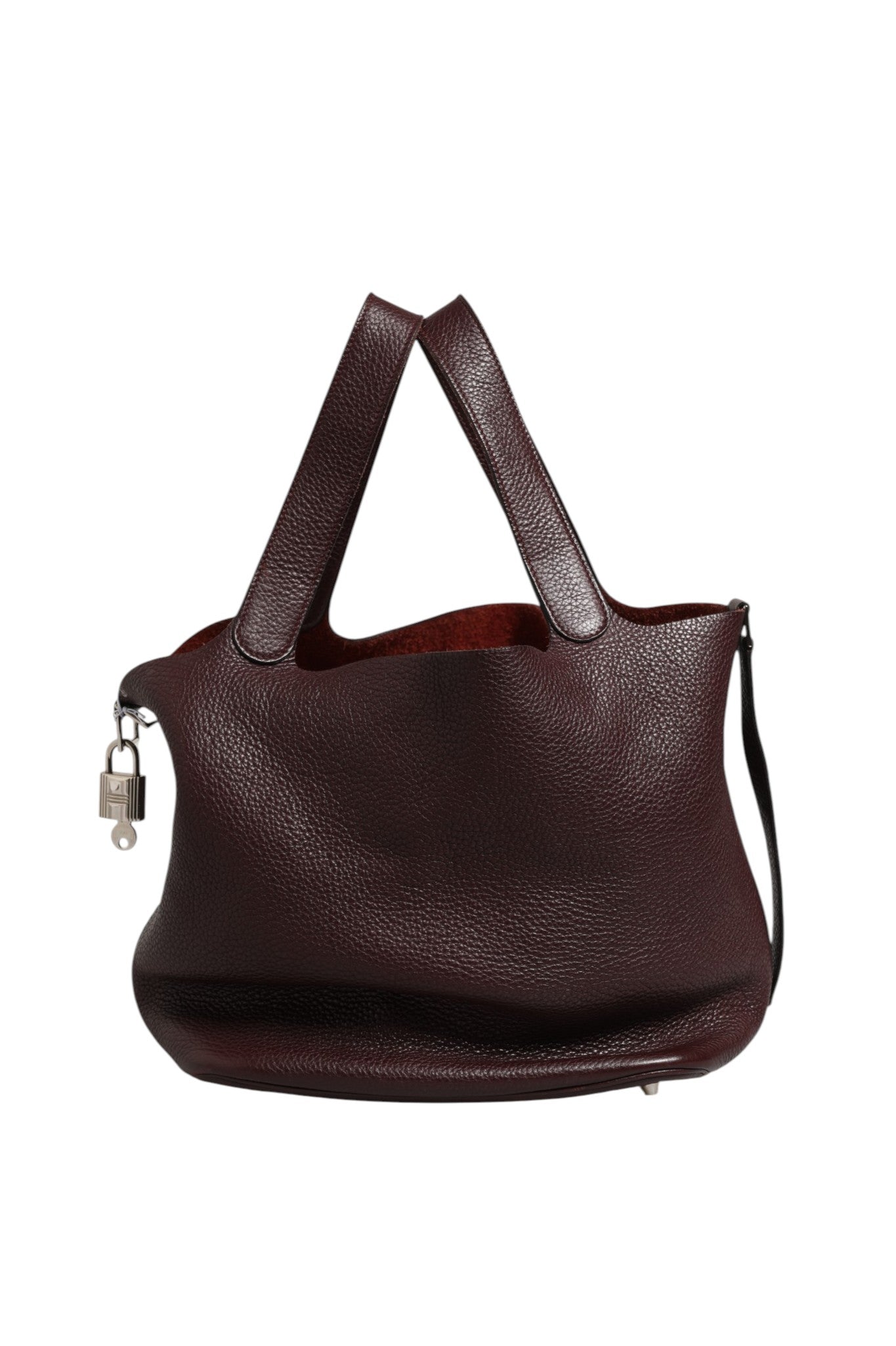 Hermès Picotin Taurillon Clemence Chocolate Women's Handbag (Authentic Pre-Loved)