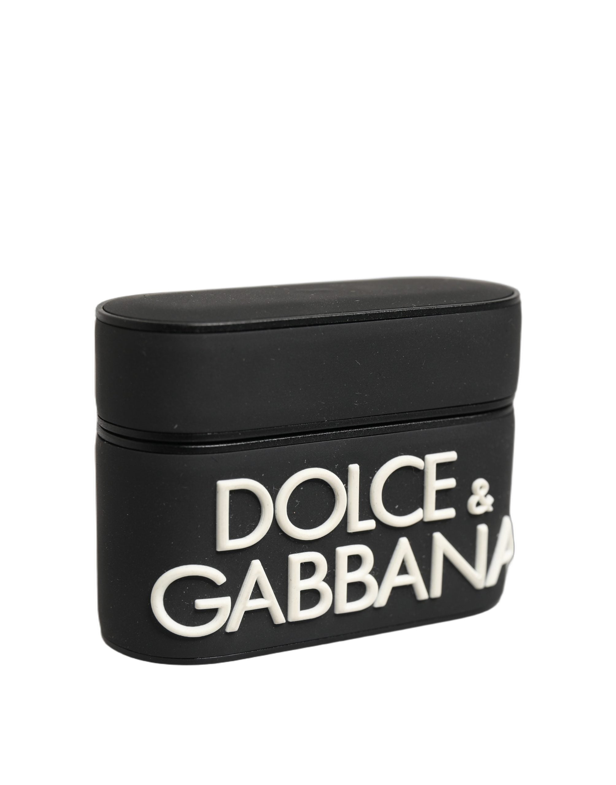 Dolce & Gabbana Dolce & Gabbana Case Black PVC Embossed Logo Flip Holder Women Women's Airpods
