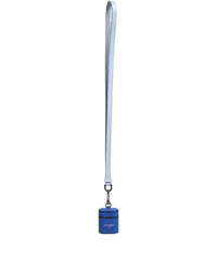 Dolce & Gabbana Dolce & Gabbana Case Blue Calf Leather Logo Flip Holder Strap Women's Airpods