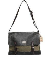 Dolce & Gabbana Military Green Two Tone Messenger Shoulder Borse Men Men's Bag
