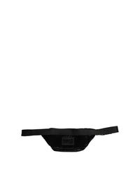 Dolce & Gabbana Dolce & Gabbana Black Nylon Brass Plate BumMen's Waist Fanny Pack Men Men's Bag