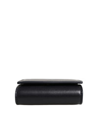 Dolce & Gabbana Dolce & Gabbana Black Calfskin Leather Logo Print Bifold CoinPurse Women's Wallet