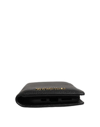 Dolce & Gabbana Dolce & Gabbana Case Flip Cover Black Calf Leather iWomen's11 PRO Women's Phone