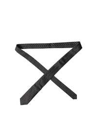 Dolce & Gabbana Dolce & Gabbana Black White Polka Dots Silk Adjustable Men NeckMen's Men's Tie