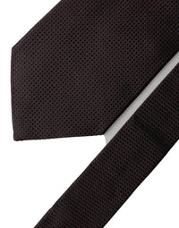 Dolce & Gabbana Dolce & Gabbana Black Red Patterned 100% Silk Adjustable Men NeckMen's Men's Tie