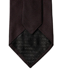 Dolce & Gabbana Dolce & Gabbana Black Red Patterned 100% Silk Adjustable Men NeckMen's Men's Tie