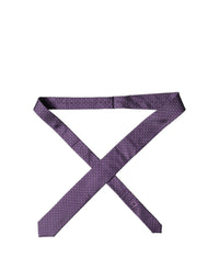 Dolce & Gabbana Dolce & Gabbana Purple Patterned 100% Silk Adjustable Men NeckMen's Men's Tie