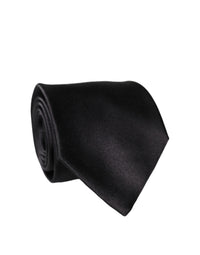 Dolce & Gabbana Brown Logo Embroidery Silk Adjustable Men NeckMen's Men's Tie