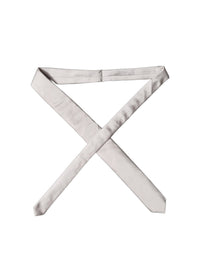 Dolce & Gabbana Dolce & Gabbana Light Gray Silk Satin Wide Adjustable Men NeckMen's Men's Tie