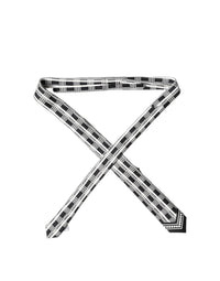 Dolce & Gabbana Dolce & Gabbana Black White Abstract Silk Adjustable Men Men'sd NeckMen's Men's Tie