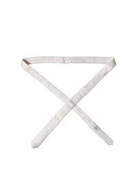 Dolce & Gabbana Dolce & Gabbana White Solid Textured Silk Adjustable Men Men'sd NeckMen's Men's Tie