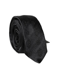 Dolce & Gabbana Dolce & Gabbana Black Patterned 100% Silk Adjustable Men NeckMen's Men's Tie