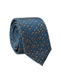 Dolce & Gabbana Dolce & Gabbana Blue Patterned 100% Silk Adjustable Men Men'sd NeckMen's Men's Tie