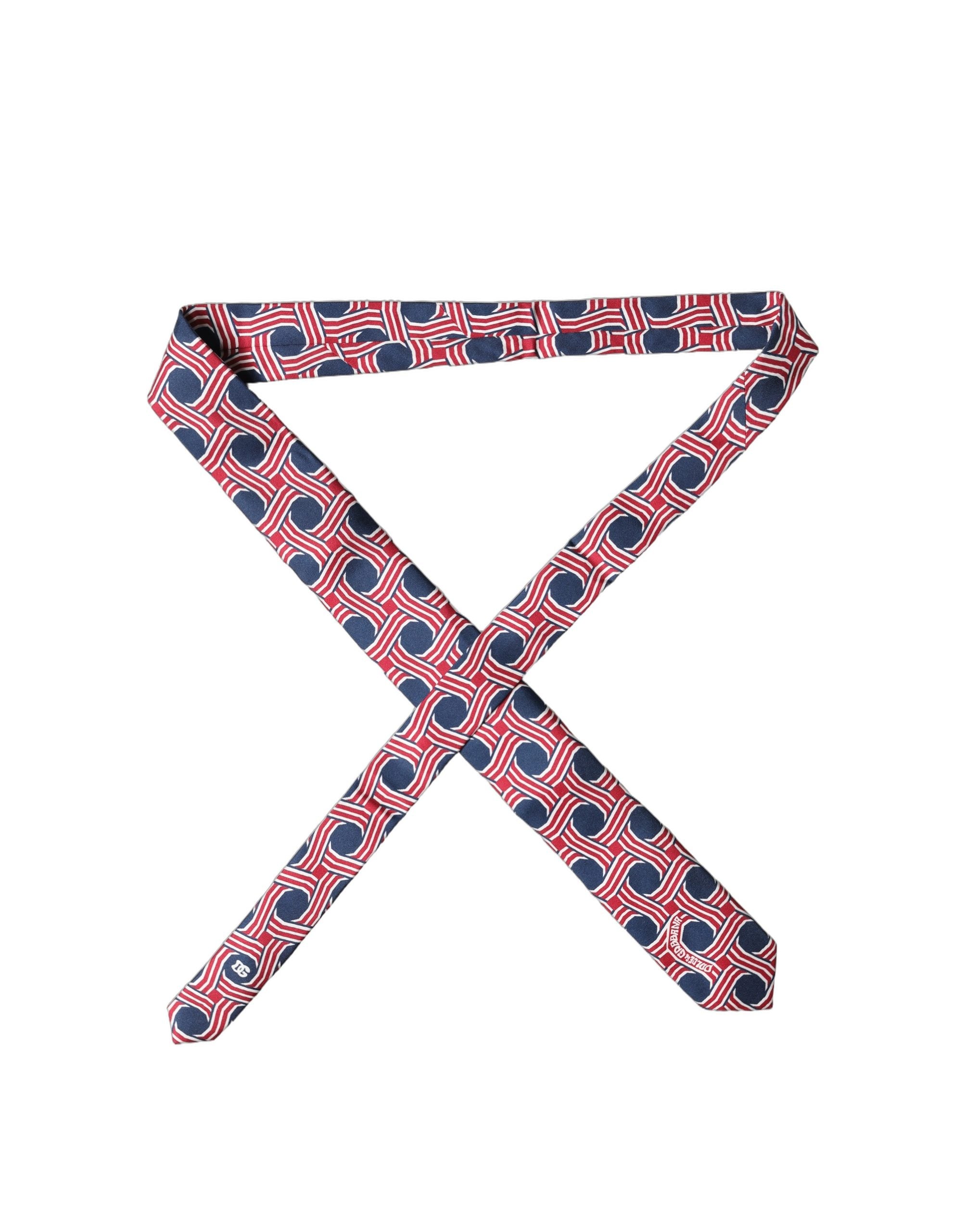 Dolce & Gabbana Dolce & Gabbana Multicolor Patterned Silk Adjustable Men Men'sd NeckMen's Men's Tie