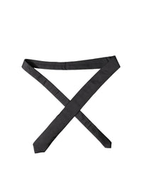 Dolce & Gabbana Black Solid 100% Silk Adjustable Men Men'sd NeckMen's Men's Tie