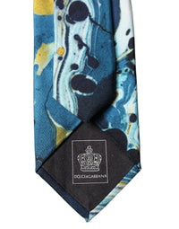 Dolce & Gabbana Dolce & Gabbana Multicolor Abstract Silk Adjustable Men Men'sd NeckMen's Men's Tie
