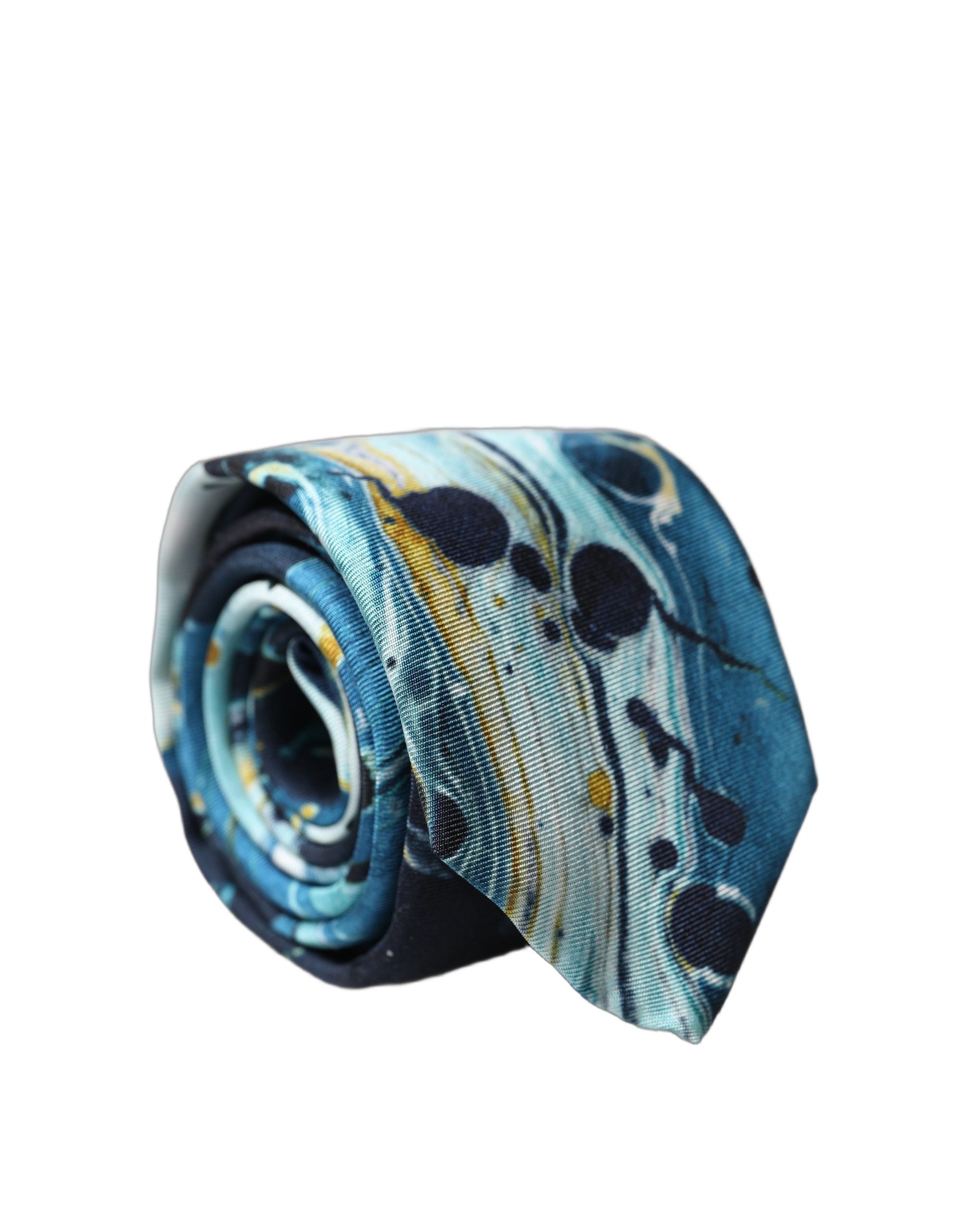 Dolce & Gabbana Dolce & Gabbana Multicolor Abstract Silk Adjustable Men Men'sd NeckMen's Men's Tie