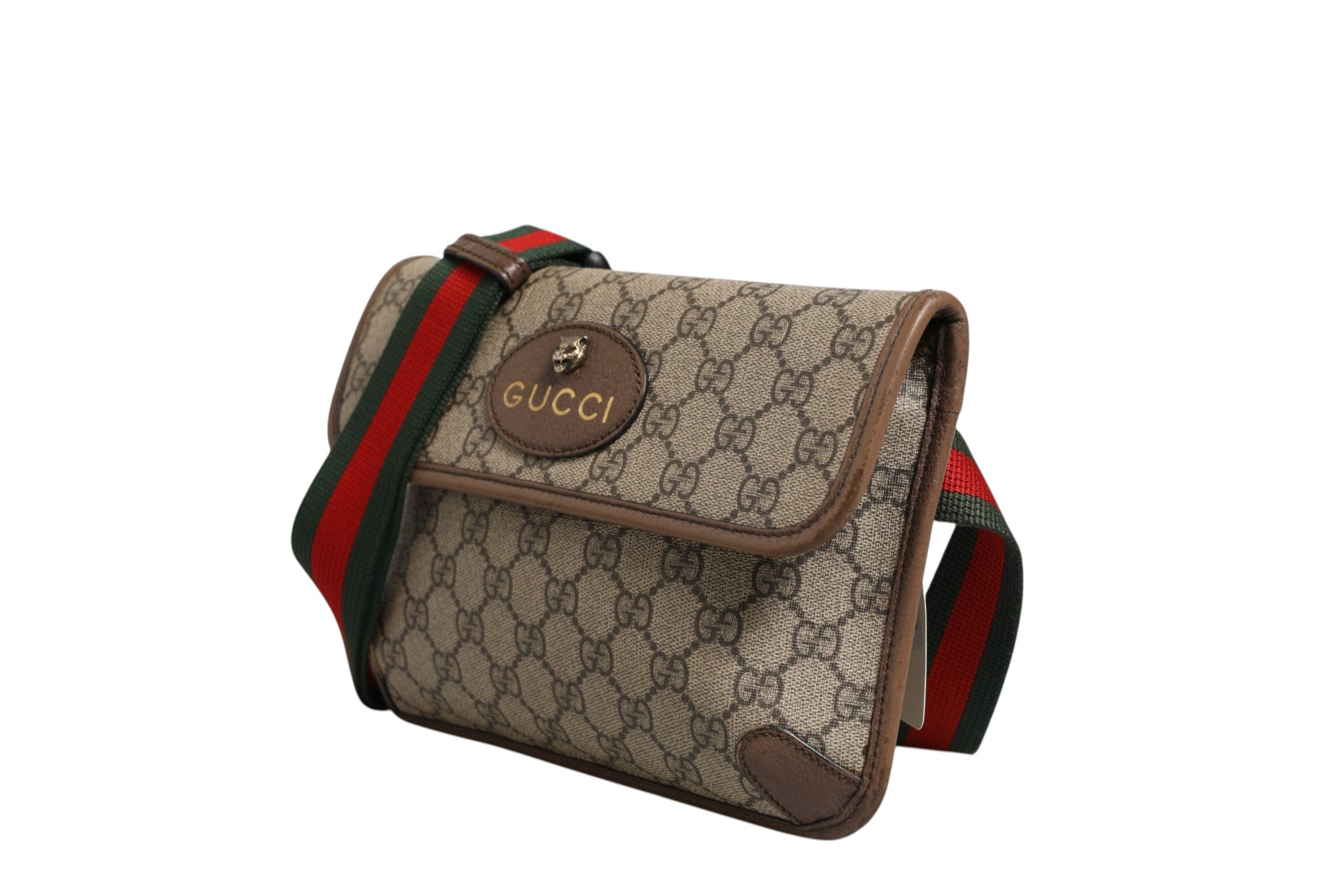 Gucci Supreme Neo Vintage Web Belt Crossbody Women's Bag (Authentic Pre-Loved)