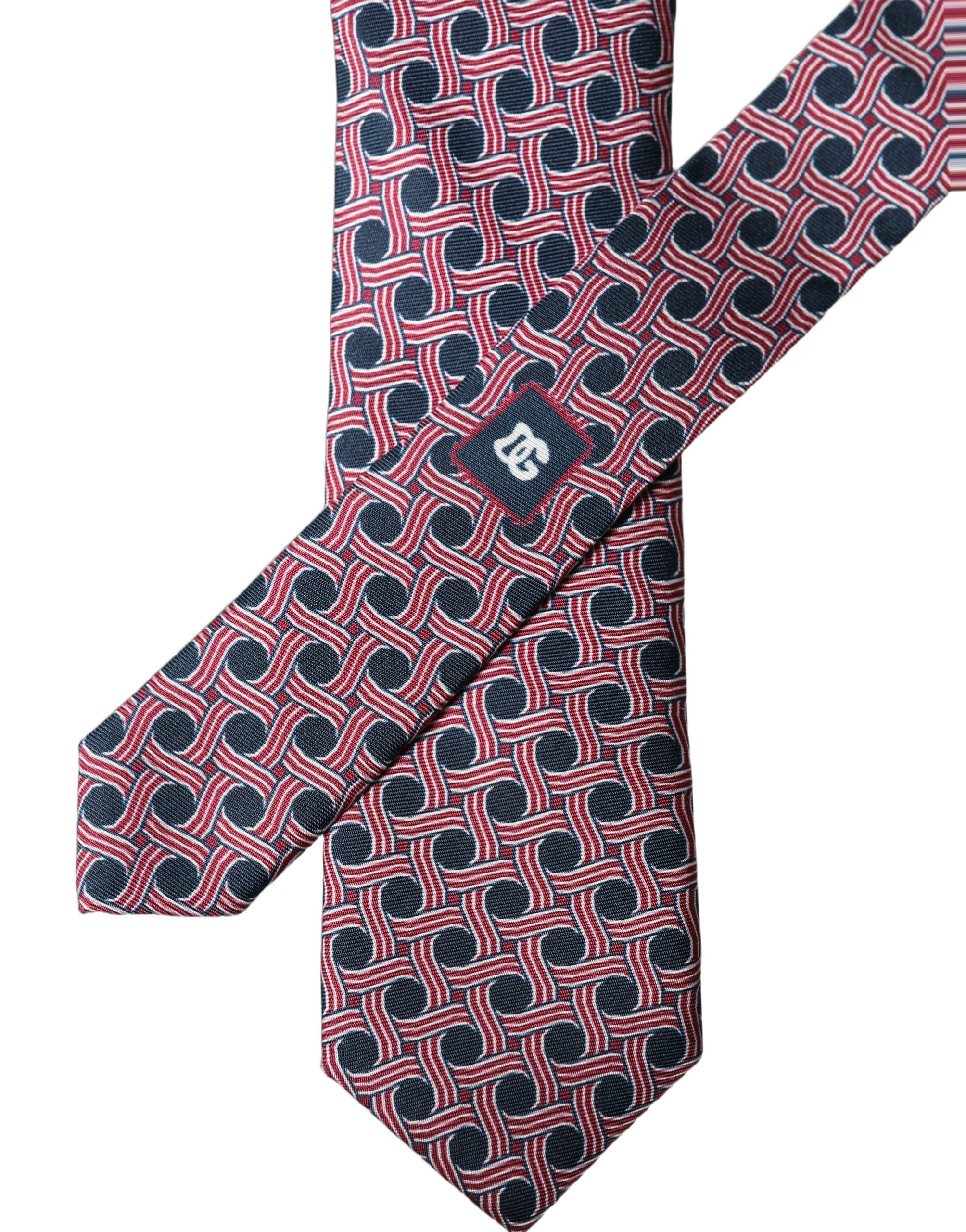 Dolce & Gabbana Dolce & Gabbana Multicolor Abstract Silk Adjustable Men Men'sd NeckMen's Men's Tie