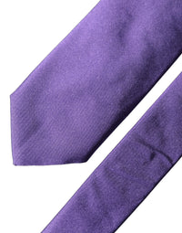 Dolce & Gabbana Dolce & Gabbana Purple Satin 100% Silk Adjustable Men Men'sd NeckMen's Men's Tie