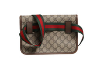 Gucci Supreme Monogram Neo Vintage Web Belt Bag Women's Brown (Authentic Pre-Loved)