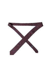 Dolce & Gabbana Dolce & Gabbana Blue Red Patterned 100% Silk Adjustable Men NeckMen's Men's Tie