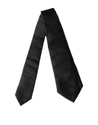 Dolce & Gabbana Dolce & Gabbana Black Paisley Woven Silk Adjustable Women NeckWomen's Women's Tie