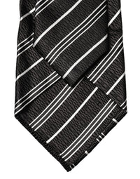 Dolce & Gabbana Dolce & Gabbana Black White Stripes Silk Adjustable Women NeckWomen's Women's Tie
