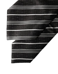 Dolce & Gabbana Dolce & Gabbana Black White Stripes Silk Adjustable Women NeckWomen's Women's Tie