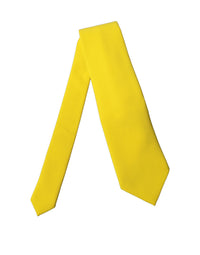 Dolce & Gabbana Yellow Solid Polyester Adjustable Women Women'sd NeckWomen's Women's Tie