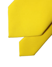 Dolce & Gabbana Yellow Solid Polyester Adjustable Women Women'sd NeckWomen's Women's Tie