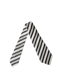 Dolce & Gabbana Dolce & Gabbana Black White Stripes Silk Adjustable Women NeckWomen's Women's Tie