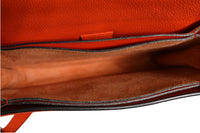 Gucci Jackie Soft Flap Shoulder Bag Leather Women's Orange (Authentic Pre-Loved)