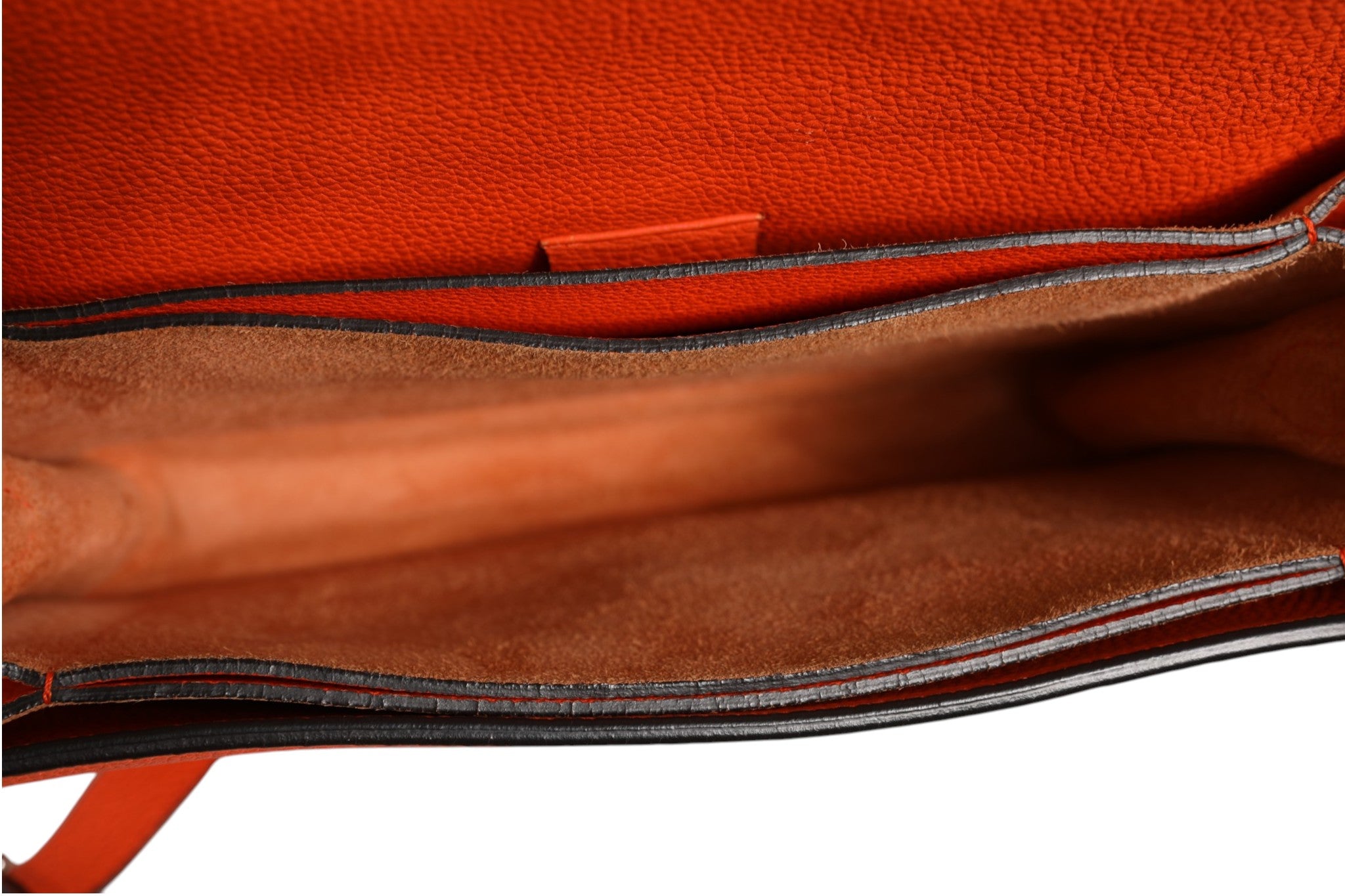 Gucci Jackie Soft Flap Shoulder Bag Leather Women's Orange (Authentic Pre-Loved)