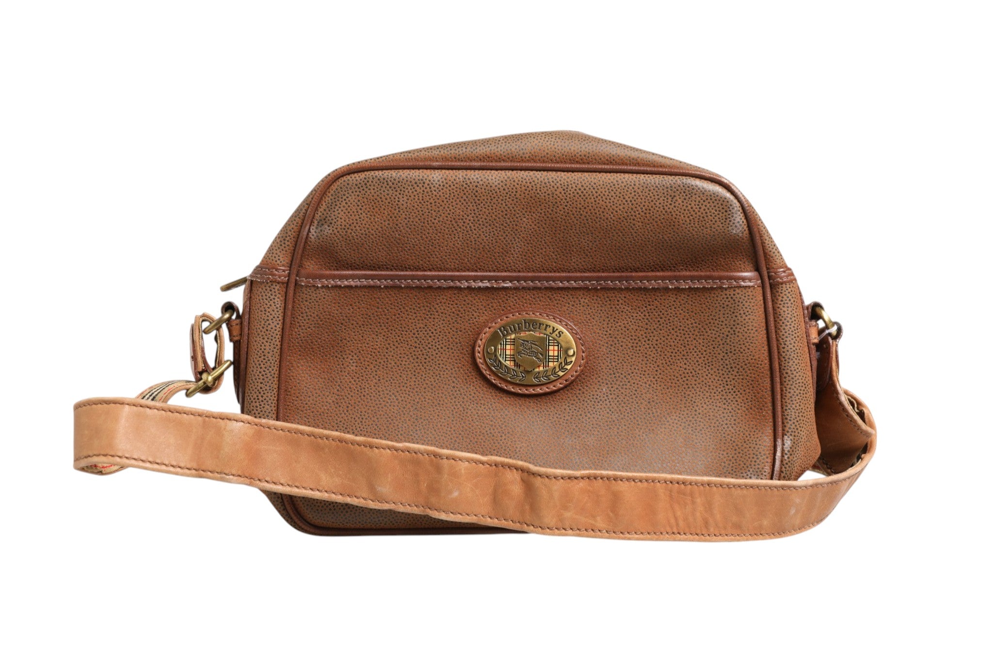 Burberry Brown and Gold Crossbody Women's Bag (Authentic Pre-Loved)