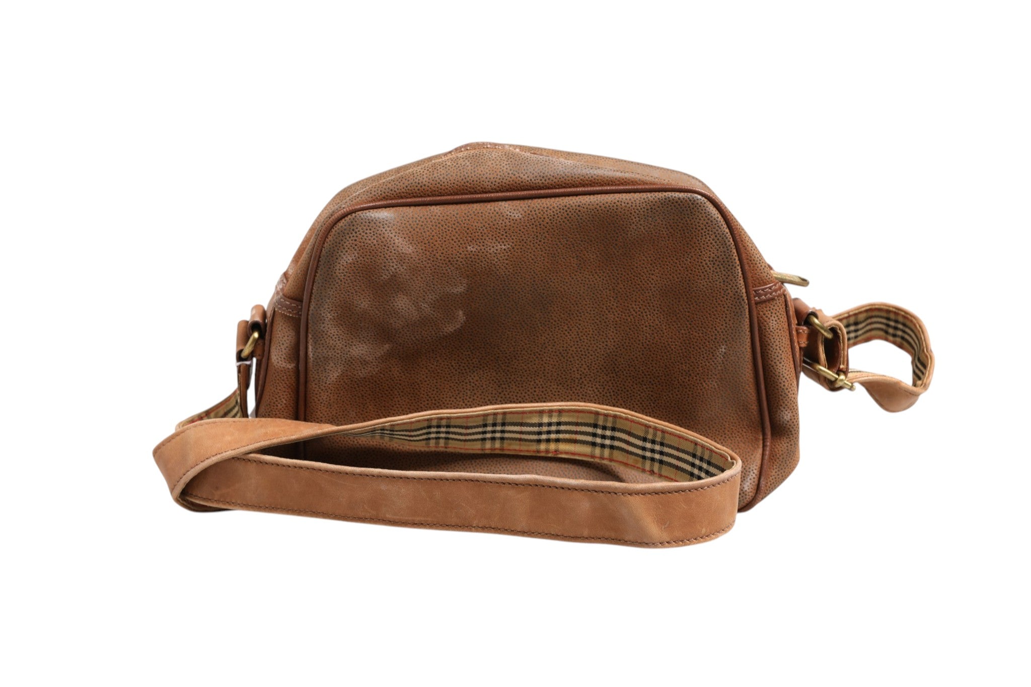 Burberry Brown and Gold Crossbody Women's Bag (Authentic Pre-Loved)