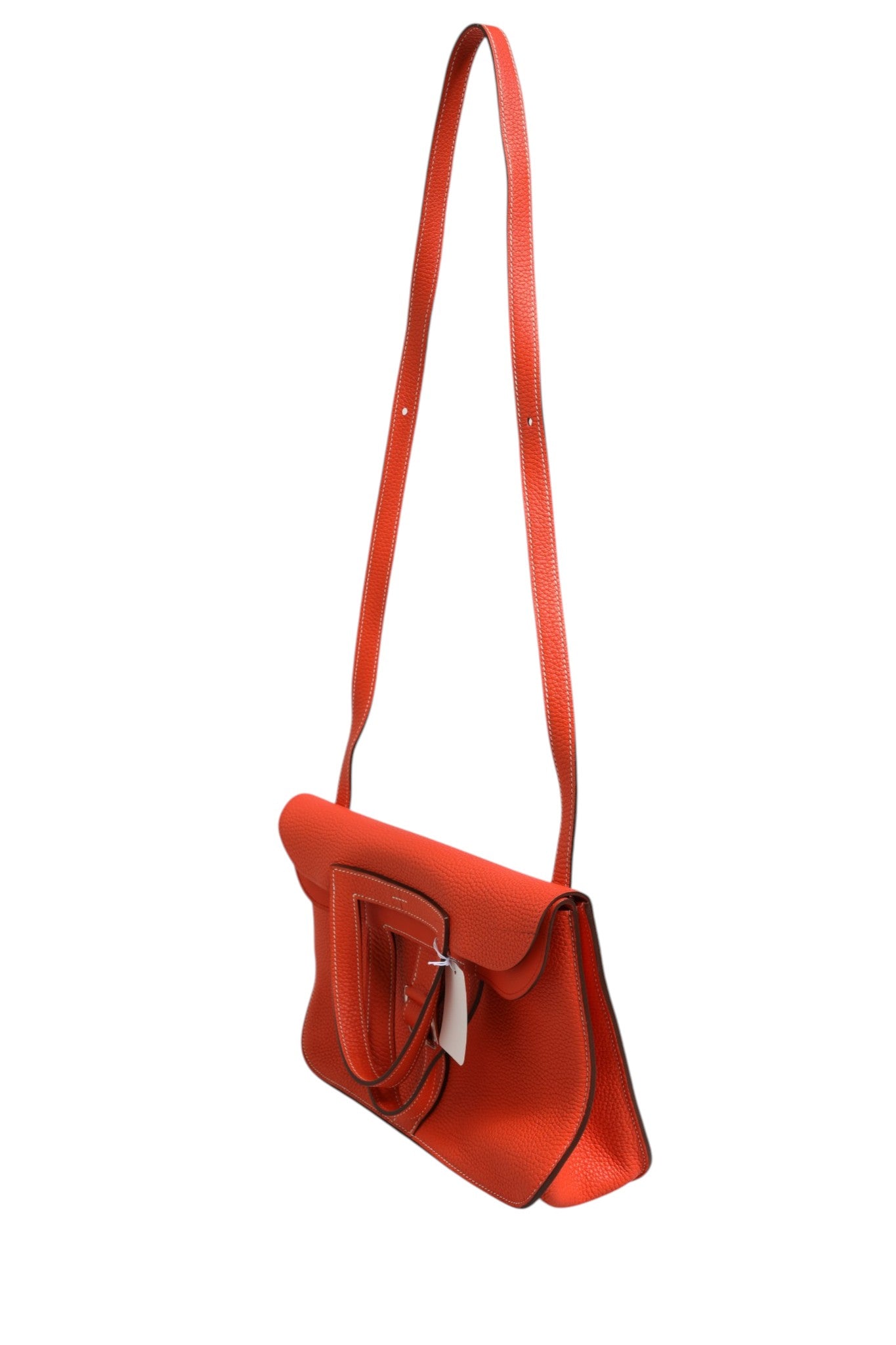 Hermès Rouge Casaque Clemence Halzan 31 Palladium Women's Hardware (Pre-Loved)