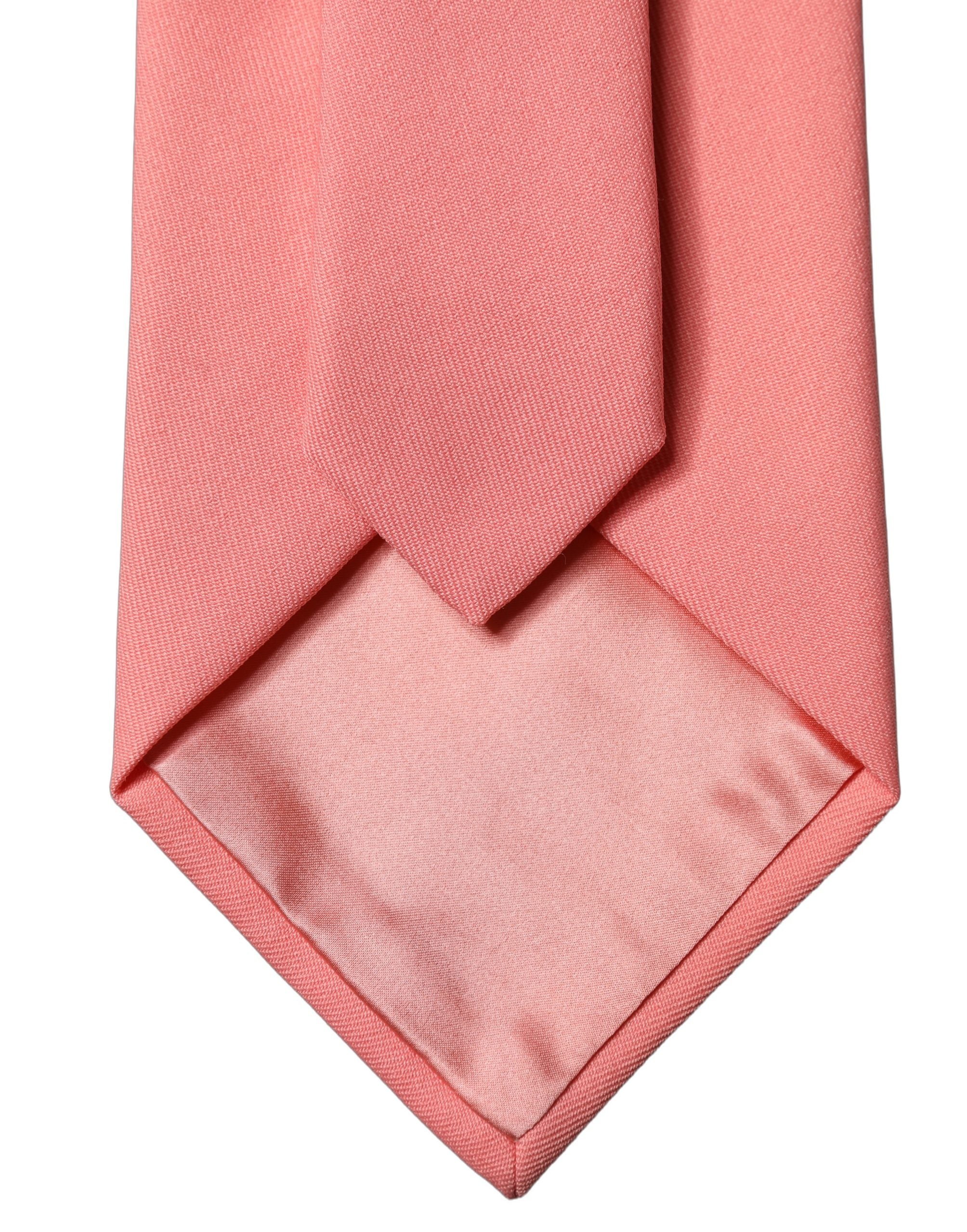 Dolce & Gabbana Dolce & Gabbana Coral Pink Polyester Adjustable Women Women'sd NeckWomen's Women's Tie