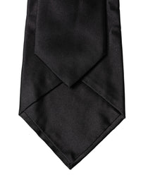 Dolce & Gabbana Dolce & Gabbana Black Satin Silk Blend Adjustable Women Women'sd NeckWomen's Women's Tie