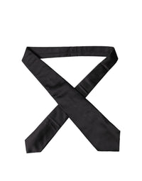 Dolce & Gabbana Dolce & Gabbana Black Satin Silk Blend Adjustable Women Women'sd NeckWomen's Women's Tie