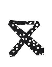 Dolce & Gabbana Dolce & Gabbana Black White Polka Dot Silk Adjustable Women NeckWomen's Women's Tie