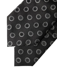 Dolce & Gabbana Dolce & Gabbana Black White Polka Dot Silk Adjustable Women NeckWomen's Women's Tie