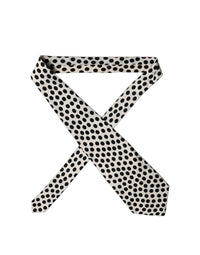 Dolce & Gabbana Dolce & Gabbana White Black Polka Dot Silk Adjustable Women NeckWomen's Women's Tie