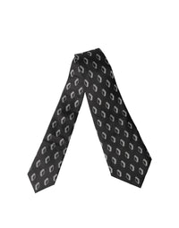 Dolce & Gabbana Dolce & Gabbana Black Patterned Silk Adjustable Women Women'sd NeckWomen's Women's Tie