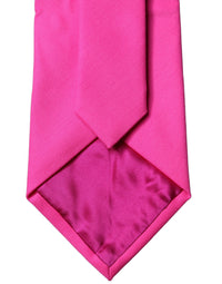 Dolce & Gabbana Dolce & Gabbana Neon Pink Solid Satin Silk Adjustable Women NeckWomen's Women's Tie