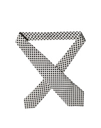 Dolce & Gabbana Dolce & Gabbana White Black Polka Dot Silk Adjustable Women NeckWomen's Women's Tie