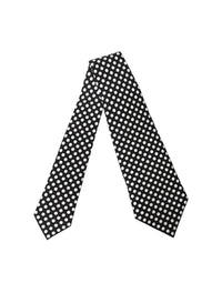 Dolce & Gabbana Dolce & Gabbana Black White Polka Dot Silk Adjustable Women NeckWomen's Women's Tie